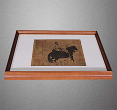 红花岗书画装裱配框服务案例